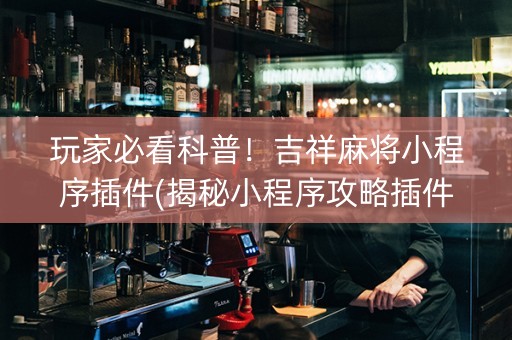 玩家必看科普！吉祥麻将小程序插件(揭秘小程序攻略插件)