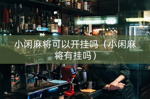 小闲麻将可以开挂吗（小闲麻将有挂吗）