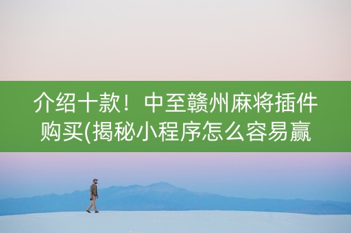 介绍十款！中至赣州麻将插件购买(揭秘小程序怎么容易赢)