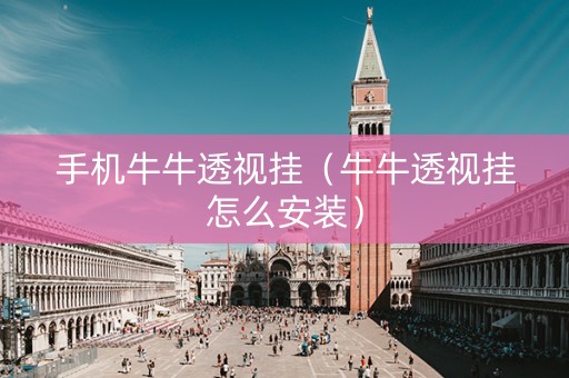 手机牛牛透视挂（牛牛透视挂怎么安装）