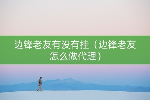 边锋老友有没有挂（边锋老友怎么做代理）