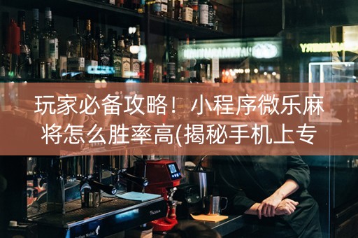 玩家必备攻略！小程序微乐麻将怎么胜率高(揭秘手机上专用神器下载)