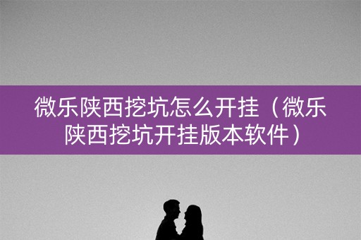 微乐陕西挖坑怎么开挂（微乐陕西挖坑开挂版本软件）