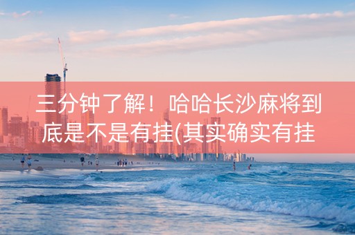 三分钟了解！哈哈长沙麻将到底是不是有挂(其实确实有挂)
