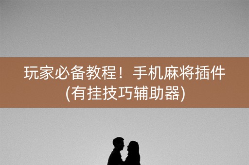 玩家必备教程！手机麻将插件(有挂技巧辅助器)