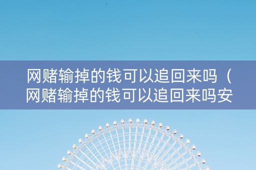 网赌输掉的钱可以追回来吗（网赌输掉的钱可以追回来吗安全吗）