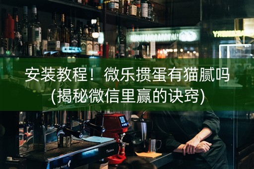 安装教程！微乐掼蛋有猫腻吗(揭秘微信里赢的诀窍)