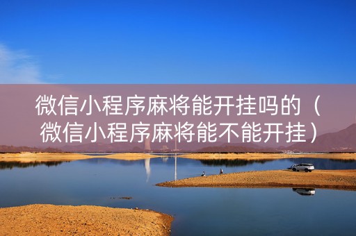 微信小程序麻将能开挂吗的（微信小程序麻将能不能开挂）