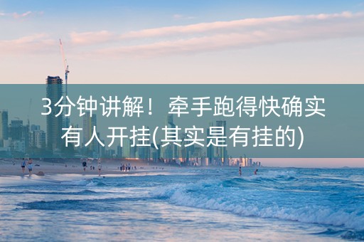 3分钟讲解！牵手跑得快确实有人开挂(其实是有挂的)