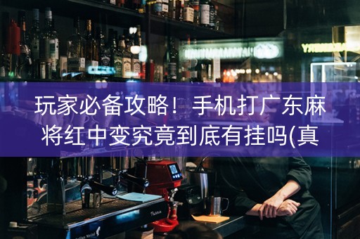 玩家必备攻略！手机打广东麻将红中变究竟到底有挂吗(真的有挂确实有挂)
