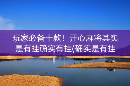 玩家必备十款！开心麻将其实是有挂确实有挂(确实是有挂)