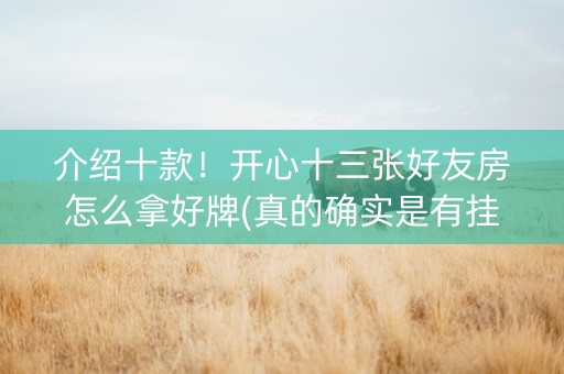 介绍十款！开心十三张好友房怎么拿好牌(真的确实是有挂)