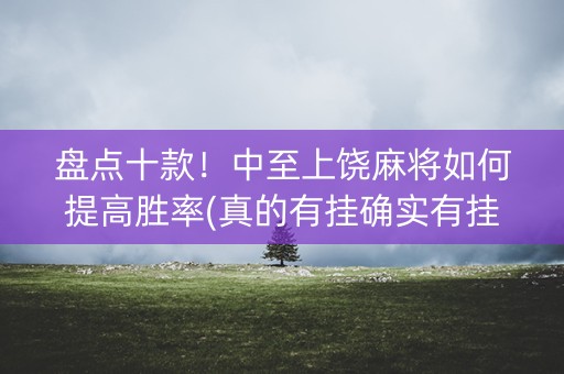 盘点十款！中至上饶麻将如何提高胜率(真的有挂确实有挂)