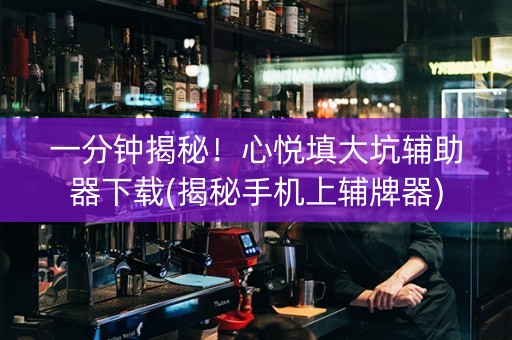 一分钟揭秘！心悦填大坑辅助器下载(揭秘手机上辅牌器)