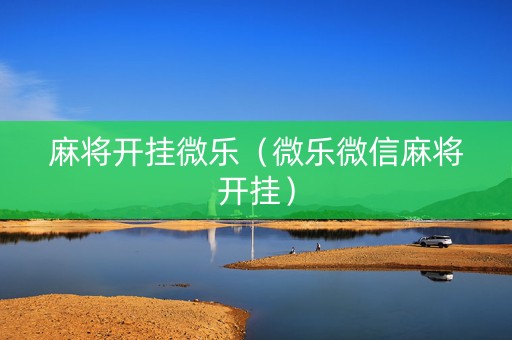 麻将开挂微乐（微乐微信麻将开挂）