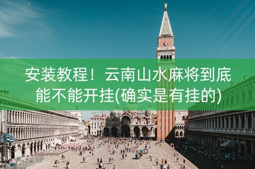 安装教程！云南山水麻将到底能不能开挂(确实是有挂的)