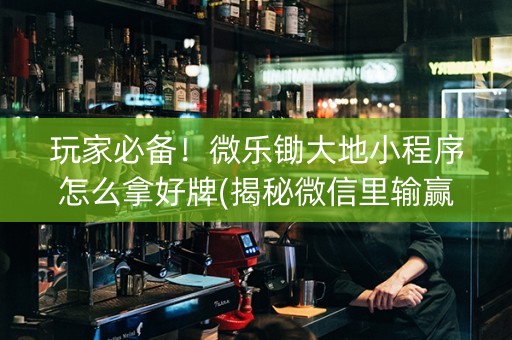 玩家必备！微乐锄大地小程序怎么拿好牌(揭秘微信里输赢规律)