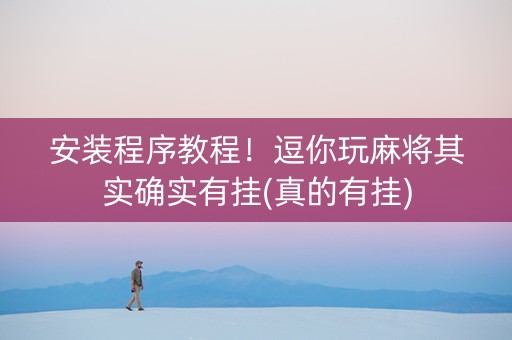 安装程序教程！逗你玩麻将其实确实有挂(真的有挂)