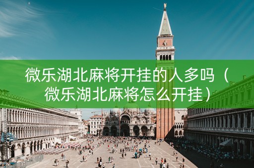 微乐湖北麻将开挂的人多吗（微乐湖北麻将怎么开挂）