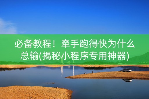 必备教程！牵手跑得快为什么总输(揭秘小程序专用神器)