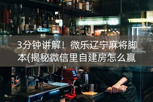3分钟讲解！微乐辽宁麻将脚本(揭秘微信里自建房怎么赢)