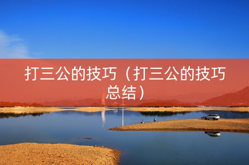 打三公的技巧（打三公的技巧总结）