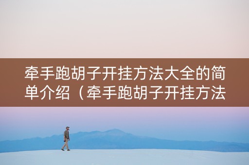 牵手跑胡子开挂方法大全的简单介绍（牵手跑胡子开挂方法大全的简单介绍）