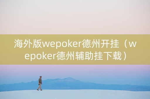 海外版wepoker德州开挂（wepoker德州辅助挂下载）