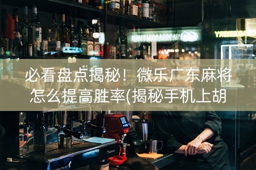 必看盘点揭秘！微乐广东麻将怎么提高胜率(揭秘手机上胡牌神器)