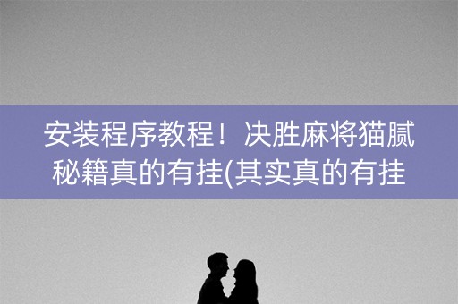 安装程序教程！决胜麻将猫腻秘籍真的有挂(其实真的有挂)