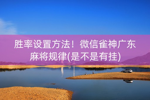 胜率设置方法！微信雀神广东麻将规律(是不是有挂)