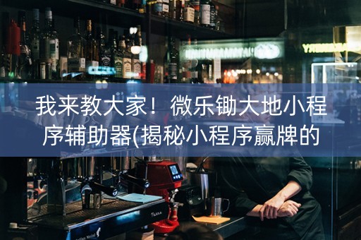 我来教大家！微乐锄大地小程序辅助器(揭秘小程序赢牌的技巧)