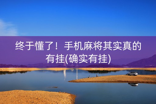 终于懂了！手机麻将其实真的有挂(确实有挂)