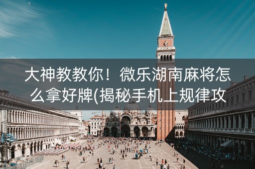 大神教教你！微乐湖南麻将怎么拿好牌(揭秘手机上规律攻略)