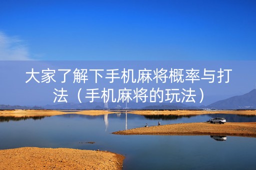 大家了解下手机麻将概率与打法（手机麻将的玩法）
