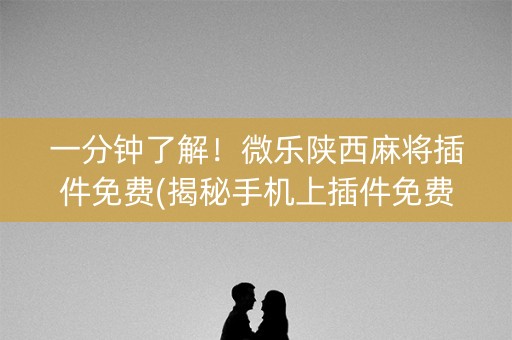 一分钟了解！微乐陕西麻将插件免费(揭秘手机上插件免费)