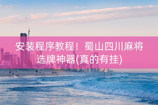 安装程序教程！蜀山四川麻将选牌神器(真的有挂)