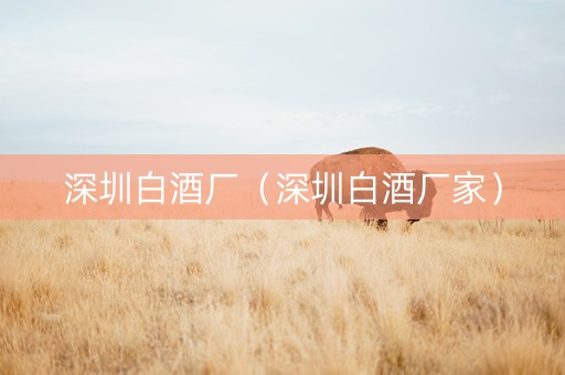 深圳白酒厂（深圳白酒厂家）