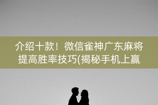 介绍十款！微信雀神广东麻将提高胜率技巧(揭秘手机上赢的秘诀)