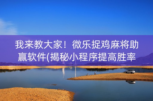 我来教大家！微乐捉鸡麻将助赢软件(揭秘小程序提高胜率)