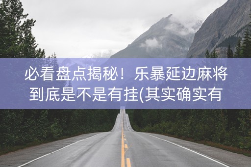 必看盘点揭秘！乐暴延边麻将到底是不是有挂(其实确实有挂)