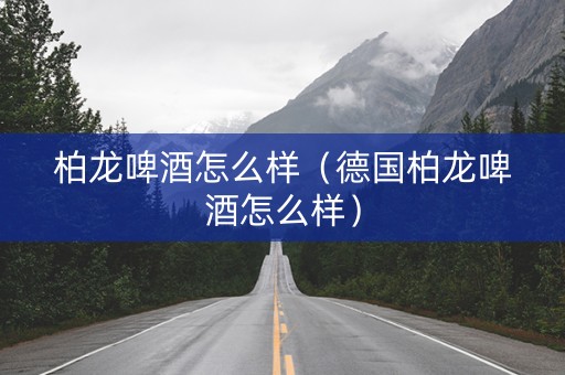 柏龙啤酒怎么样（德国柏龙啤酒怎么样）