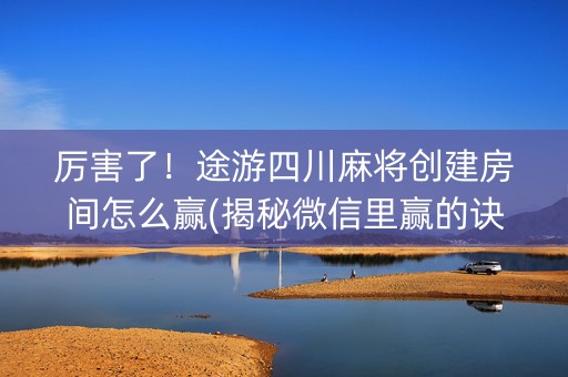 厉害了！途游四川麻将创建房间怎么赢(揭秘微信里赢的诀窍)