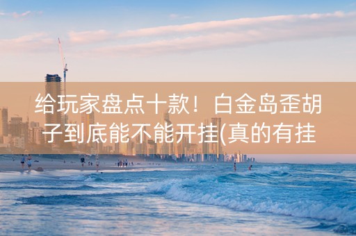 给玩家盘点十款！白金岛歪胡子到底能不能开挂(真的有挂确实有挂)