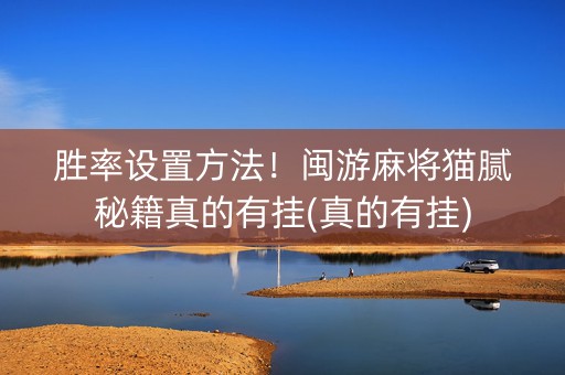 胜率设置方法！闽游麻将猫腻秘籍真的有挂(真的有挂)