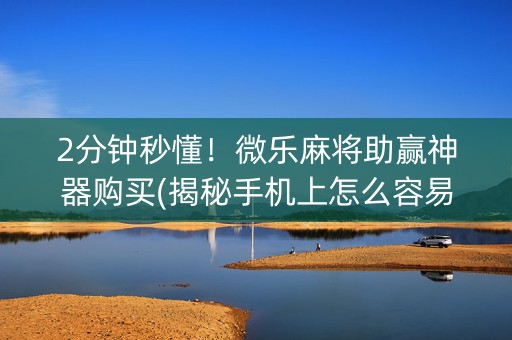 2分钟秒懂！微乐麻将助赢神器购买(揭秘手机上怎么容易赢)