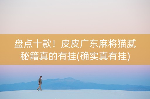 盘点十款！皮皮广东麻将猫腻秘籍真的有挂(确实真有挂)