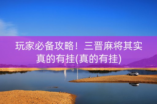 玩家必备攻略！三晋麻将其实真的有挂(真的有挂)