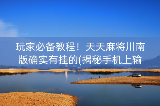 玩家必备教程！天天麻将川南版确实有挂的(揭秘手机上输赢规律)