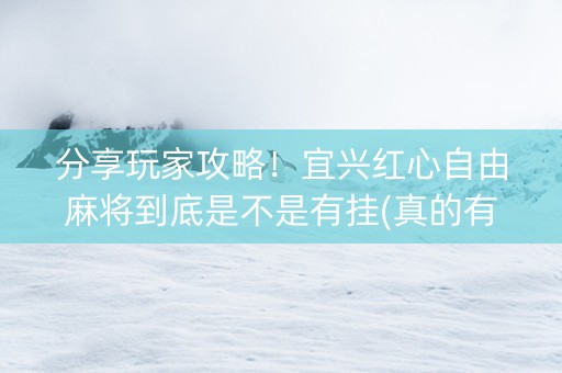 分享玩家攻略！宜兴红心自由麻将到底是不是有挂(真的有挂确实有挂)